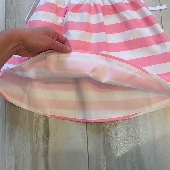 NWT Beaufort Bonnet Company Pink and White Stripe Little Laney’s Top, girls 12 - Picture 8 of 9